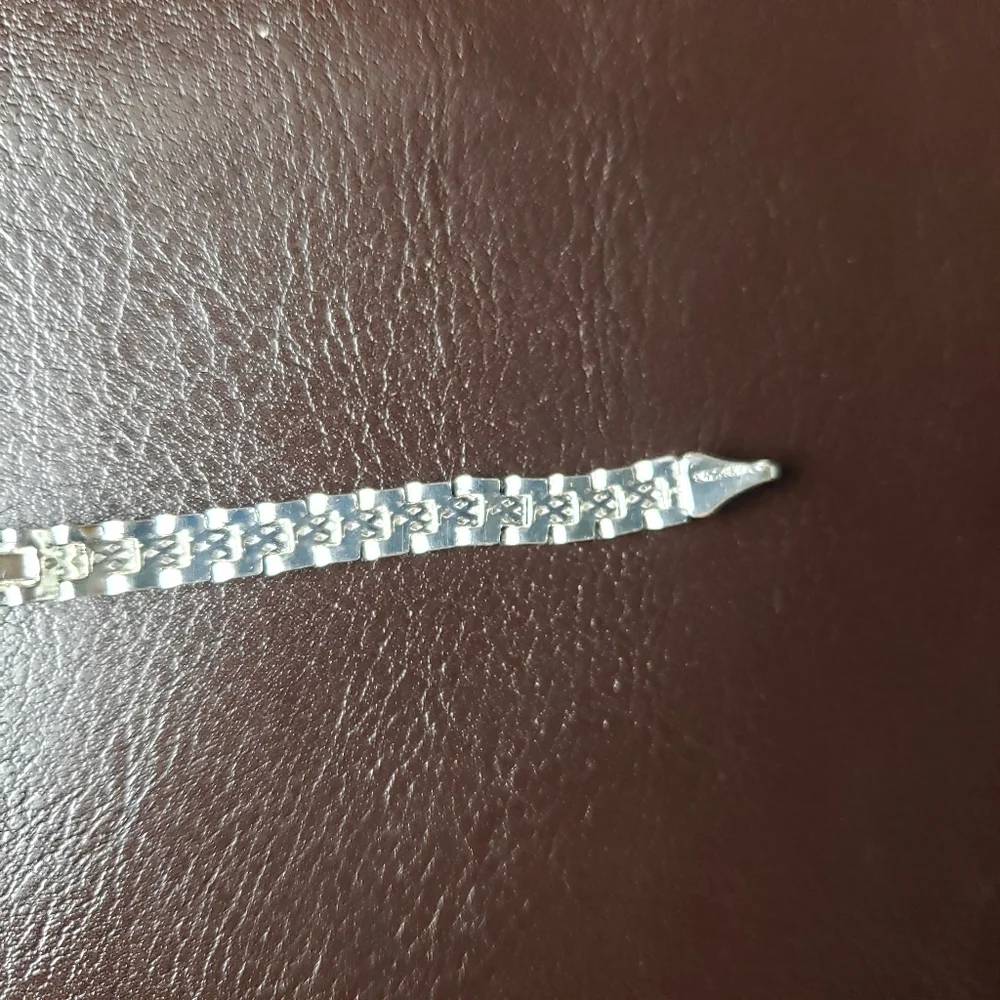 925 fine silver girl bracelet‎ with zircon stones